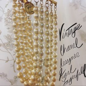 Chanel Designer Karl Lagerfeld Faux Pearl Choker